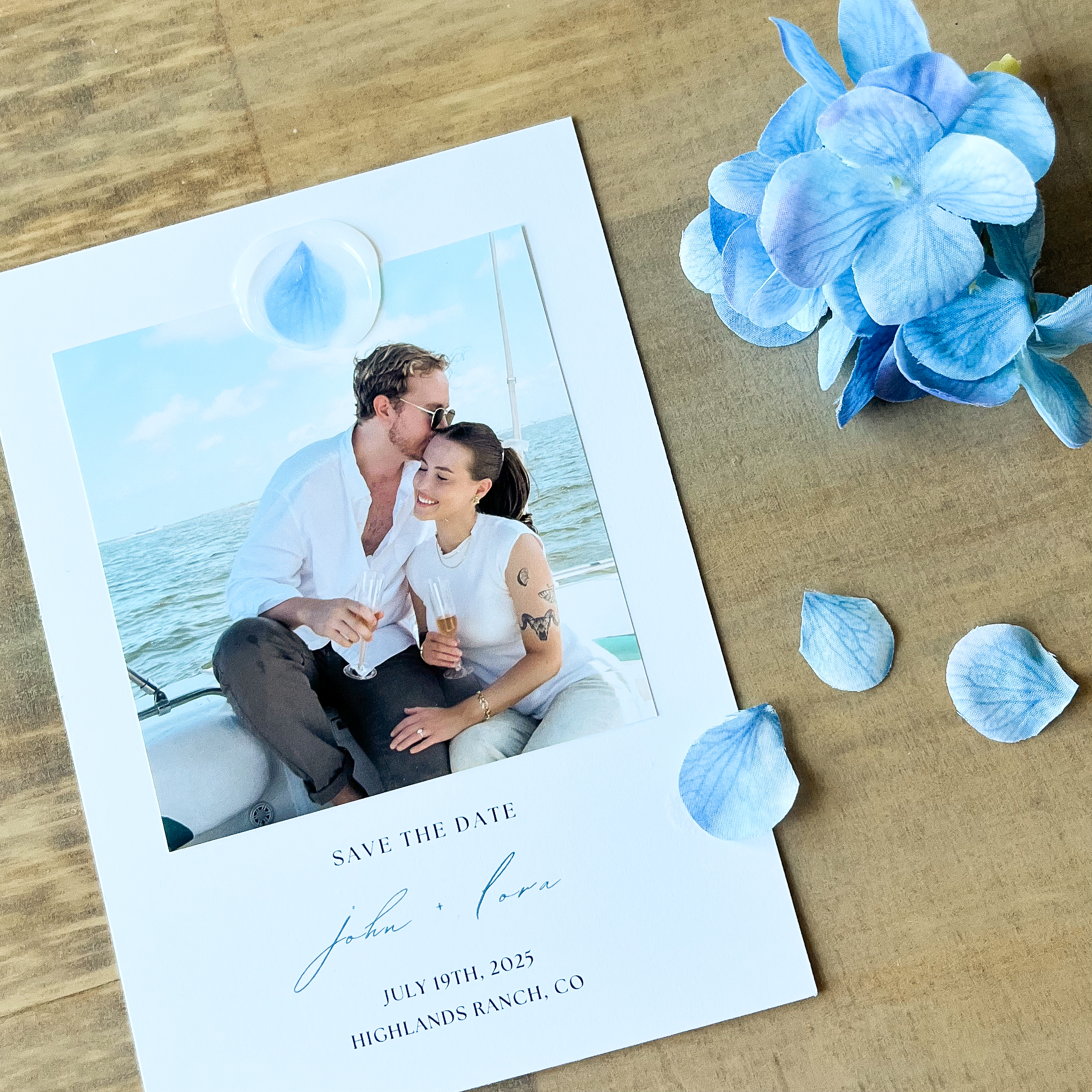 Beautiful Save The Dates with Canva – Coastal Chic